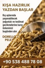 bursa pelet yakıtı dorello pelet yakıtı imalattan pelet yakıtı 15 kg KARGO DAHİL