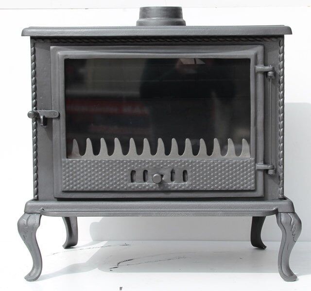 Plazma döküm soba- MF107 MODEL- ŞÖMİNE SOBA- Mat siyah soba