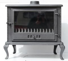 Plazma döküm soba- MF107 MODEL- ŞÖMİNE SOBA- Mat siyah soba