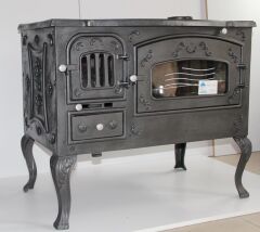 MF137 model soba- Döküm kuzine soba- 45 cm fırınlı soba