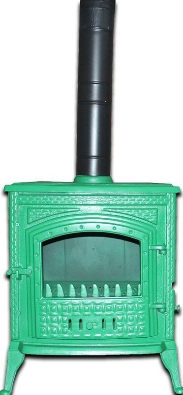 MF125 model soba- Döküm soba -Odun sobası - kömür sobası - oda sobası-3 camlı soba