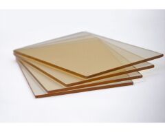 32 x 37 Yüksek Isıya Dayanıklı Şömine Kuzine Soba Camı 4 mm - Seramik Cam (Bal Rengi, Şeffaf)