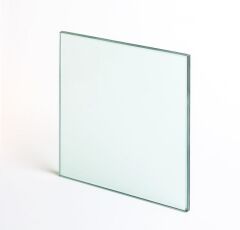 18 x 28Yüksek Isıya Dayanıklı Şömine Kuzine Soba Camı 4 mm - Seramik Cam (Bal Rengi, Şeffaf )