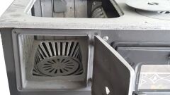 MF44 MODEL SOBA, DÖKÜM SOBA- KUZİNE SOBA -MAT SİYAH SOBA