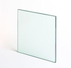 80 x 48 Yüksek Isıya Dayanıklı Şömine Kuzine Soba Camı 4 mm - Seramik Cam (Bal Rengi, Şeffaf)