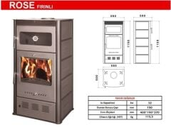 ROSE FIRINLI MODEL SOBA, DÖKÜM SOBA, SAÇ KUZİNE SOBA, CAMLI SOBA ODUN SOBASI