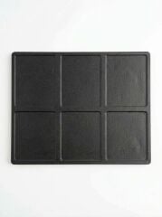 Dorello 55x49 cm Kuzine Soba Sac Tablası Mat Siyah