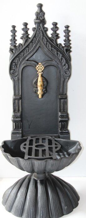 Döküm Çeşme - Boyalı çeşme - Bahçe çeşmesi - Musluklu çeşme