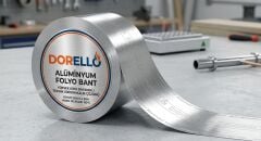Dorello Alüminyum Folyo Bant - Yüksek Isıya Dayanıklı Sızdırmazlık ve Yalıtım Bandı (1 Adet)