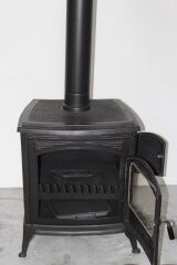 MF125 model soba- Döküm soba -Odun sobası - kömür sobası - oda sobası-Yandan kapaklı soba