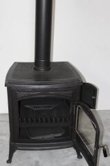 MF125 model soba- Döküm soba -Odun sobası - kömür sobası - oda sobası-Yandan kapaklı soba