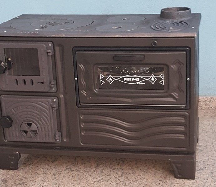 CAMLI SOBA - 40 CM FIRINLI SOBA - BÜYÜK SOBA - DÖKÜM SOBA-  mf65 model dorello soba