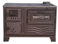 CAMLI SOBA - 40 CM FIRINLI SOBA - BÜYÜK SOBA - DÖKÜM SOBA-  mf65 model dorello soba