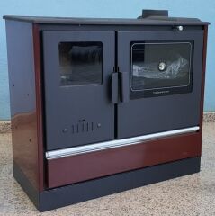 Dorello MF114 Model Bordo Döküm Soba Tuğlalı Fırınlı Kapaklı Soba