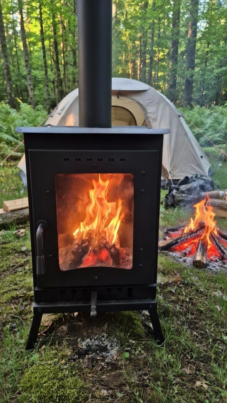 Dorello Camping Pellet Stove – Portable Pellet Fuel Camping Stove