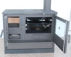 Dorello MF245 Model Mat Siyah Kuzine Soba Şömine Soba