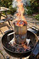 Mangal Kömürü Tutuşturucu Bacası – Hızlı ve Dumansız Kömür Yakma Haznesi – Barbekü, Mangal ve Kamp İçin Pratik Ateş Başlatıcı Dorello