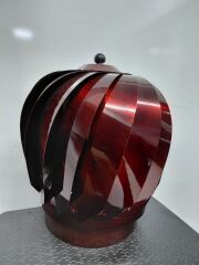 30 Luk  Fırıldak Baca Şapkası – Güçlü Çekiş, Maksimum Koruma Kırmızı Renk  Dorello