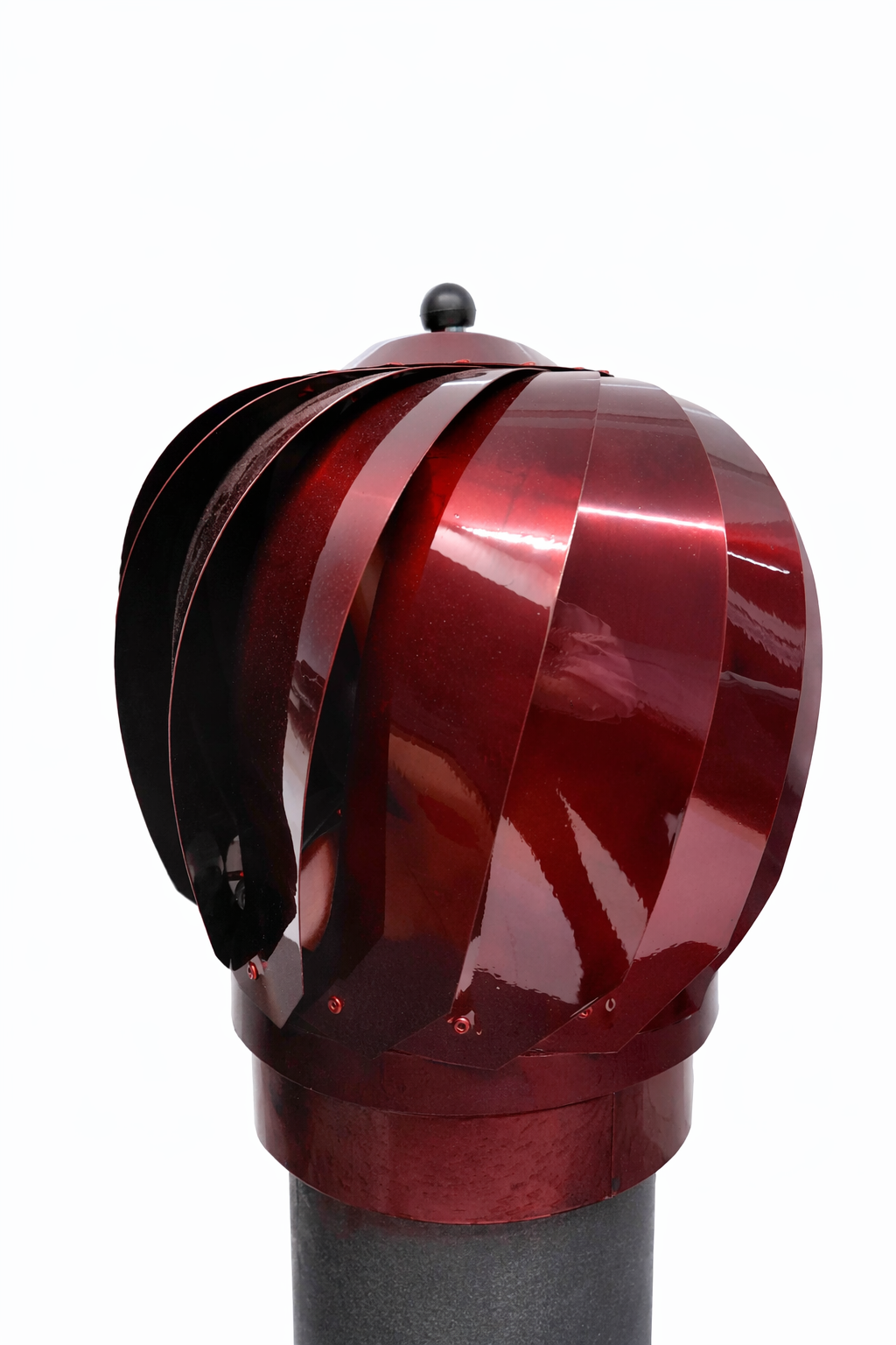 30 Luk  Fırıldak Baca Şapkası – Güçlü Çekiş, Maksimum Koruma Kırmızı Renk  Dorello