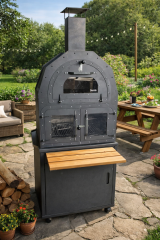 DORELLO Odunlu Bahçe Fırını & Mangal Ünitesi barbeku kargo dahil