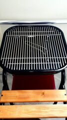 DORELLO Kapaklı Kömürlü Barbekü Mangal – Tekerlekli Bahçe ve Balkon Mangalı vezuv