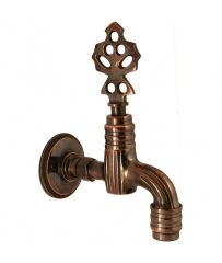 Osmanlı Model Pirinç Bahçe Musluğu – Dekoratif Dayanıklı Musluk