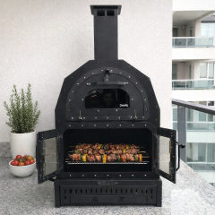 DORELLO Odunlu Bahçe Fırını Balkon Fırını  & Mangal Ünitesi
