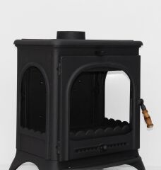 Döküm soba kuzine soba camlı soba mf108 model kuzine soba