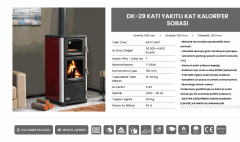 DK-29 KATI YAKITLI KAT KALORİFER SOBASI daiwa soba