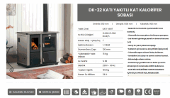 DK-22 KATI YAKITLI KAT KALORİFER SOBASI daiwa soba