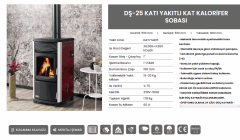 Ds-25 KATI YAKITLI KAT KALORİFER SOBASI