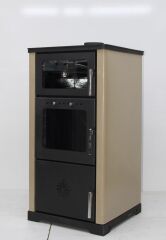 Dorello Vera DK-25 Kitchen Stove with Fireplace and Solid Fuel, Lotus Vera Toros Solid Fuel Central Heating Stove
