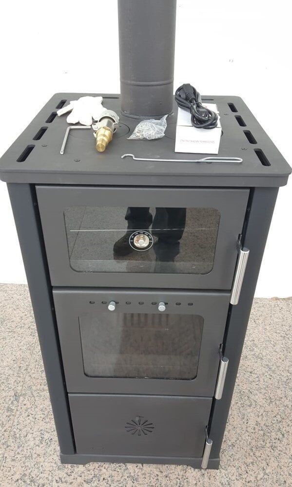 Dorello Vera sulu DK-25 Kuzineli, Şömineli Katı Yakıt Lotus Avanos Katı Yakıtlı Kaloriferli Soba