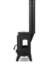 Dorello 3 Tarafı Camlı Çift Yanma Sistemli Dökme Demir Soba DRL-052 Odun Kömür Sobası