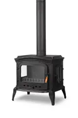 Dorello 3 Tarafı Camlı Pik Döküm Soba DRL-032 Odun Kömür Sobası