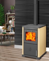 dorello Vera sulu DK-25 Kuzineli, Şömineli Katı Yakıt Lotus kuzine soba Kat Kaloriferi Sıcak Sulu -