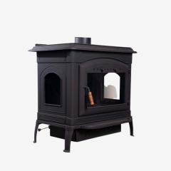 Dorello Vesta Soba  Geniş Camlı, Seramik Yan Camlı Dekoratif Odun Kömür Sobası DRL028
