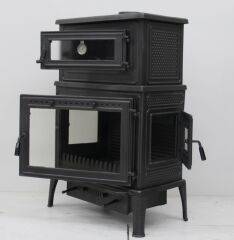 Döküm soba yandan kapaklı mf154model kuzine soba şömine soba