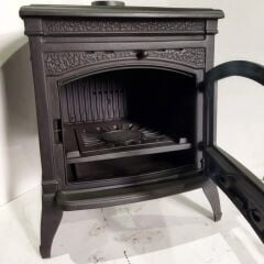 Dorello Tek Camlı Pik Döküm Odun Kömür Sobası - DRL-016