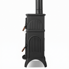 Dorello Termostatlı Fırınlı Tek Camlı Pik Döküm Odun Kömür Sobası - DRL-023