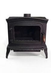 Dorello Tek Camlı Pik Döküm Odun Kömür Sobası - DRL-031