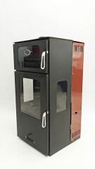 Dorello Hibrit Lüx Gurme Çelik Soba – 3 Camlı, 2 Kat Fırınlı, Pelet ve Odun Yakıtlı, 12 kW – DRL-294
