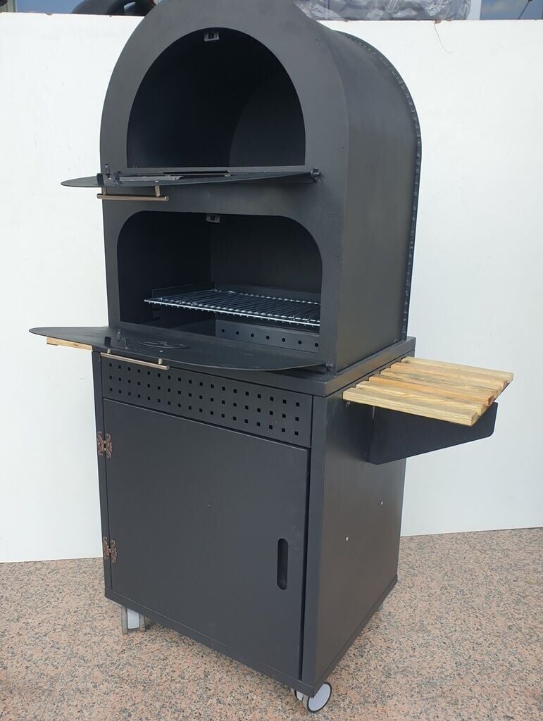 Davlumbazlı mangal büyük boy mangal piiza mangalı