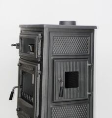 Dorello Şömine Döküm Soba Camlı Soba Dik Kuzine Fırınlı MF8,5 Model