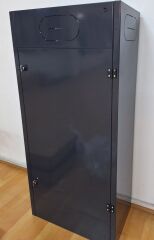 Kombi dolabı mat siyah doğalgaz kombi dolabı