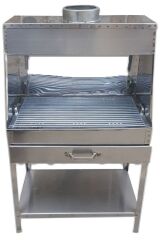 Davlumbazlı Mangal - Krom Paslanmaz Mangal