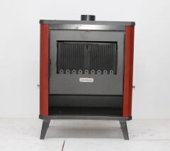 Dorello Kaloriferli Soba Kırmızı Renkli Odun Kömür Sobası