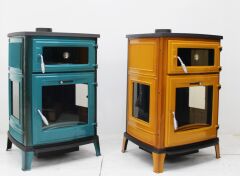 sarı  renkli dokum kuzine soba dokum soba dorello soba bursa dokum soba sac soba emaye pelet baca döneri mf 241 model(Kopya)