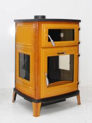 sarı  renkli dokum kuzine soba dokum soba dorello soba bursa dokum soba sac soba emaye pelet baca döneri mf 241 model(Kopya)