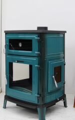 yeşil  renkli dokum kuzine soba dokum soba dorello soba bursa dokum soba sac soba emaye pelet baca döneri mf 241 model